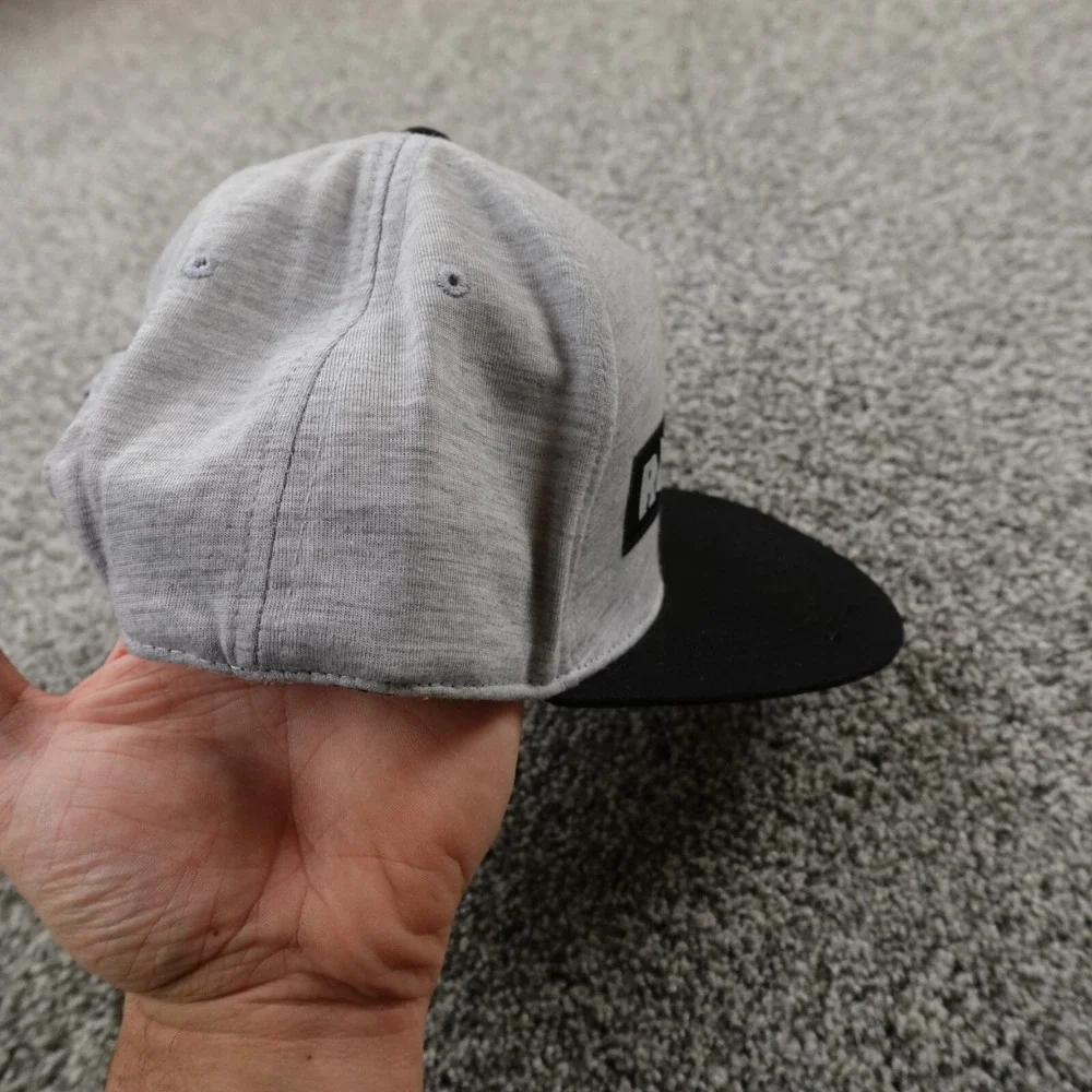 Roblox Hat Boys Gray OSFM Adjustable Snap Back Cap Game Gaming Gamer Youth Child
